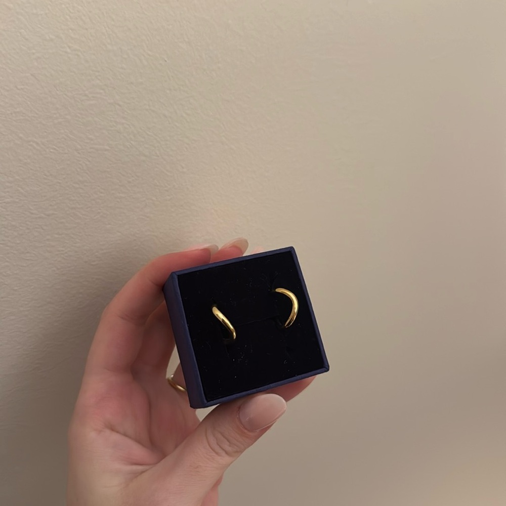 Mejuri hoop earrings